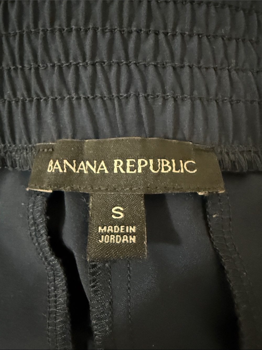 Banana Republic Navy Elastic Waist Jogger Pants - Picture 2 of 3